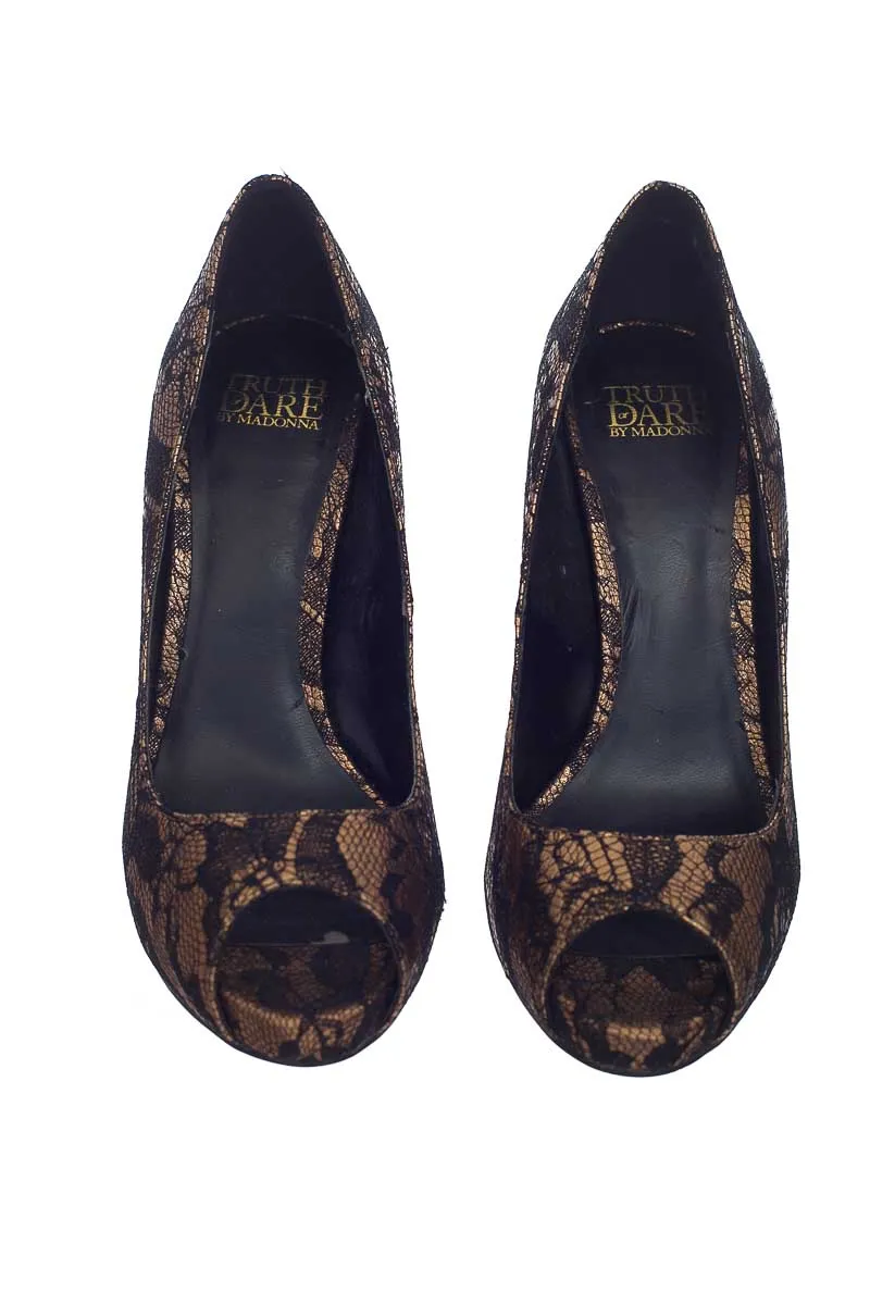 ZAPATOS COLOR DORADO  TRUTH OR DARE BY MADONNA