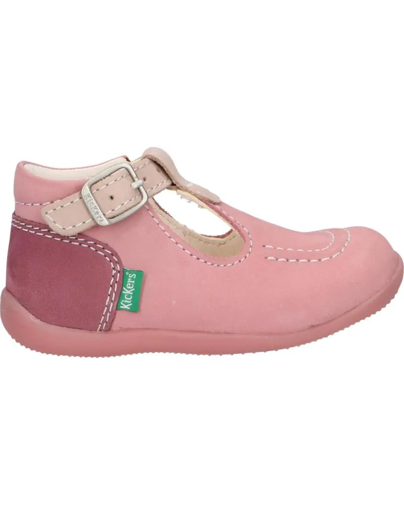 ZAPATOS DE NIñA KICKERS 62101610 BONBEK2 132 ROSE TRICOLORE
