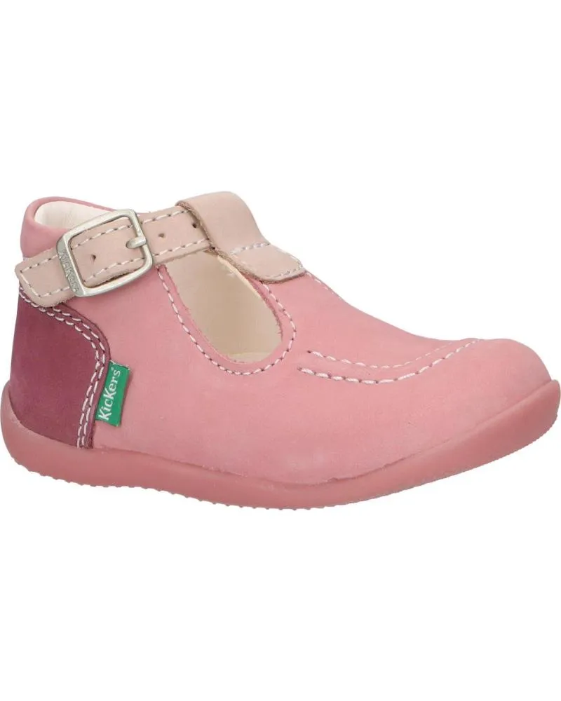 ZAPATOS DE NIñA KICKERS 62101610 BONBEK2 132 ROSE TRICOLORE