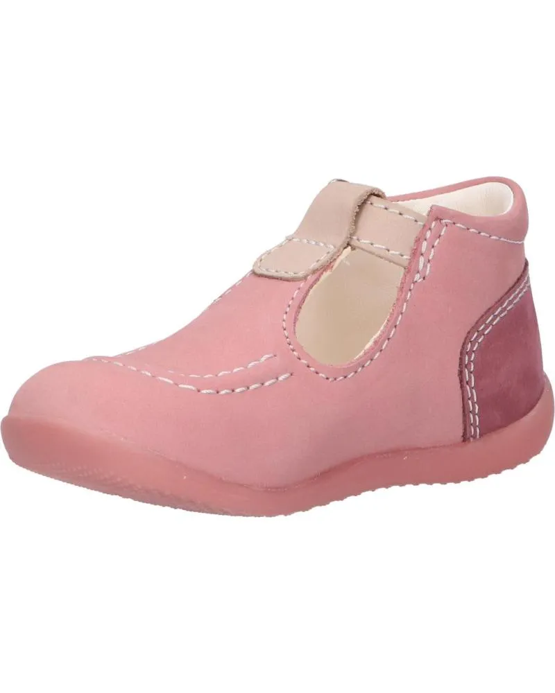 ZAPATOS DE NIñA KICKERS 62101610 BONBEK2 132 ROSE TRICOLORE