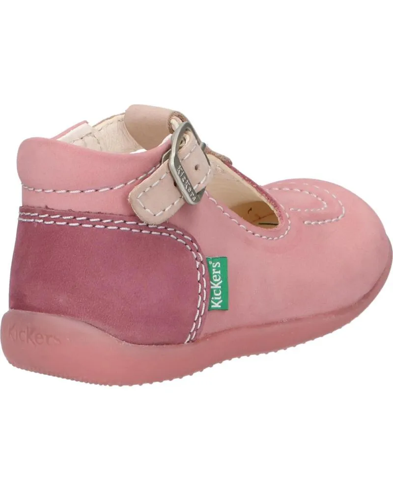 ZAPATOS DE NIñA KICKERS 62101610 BONBEK2 132 ROSE TRICOLORE