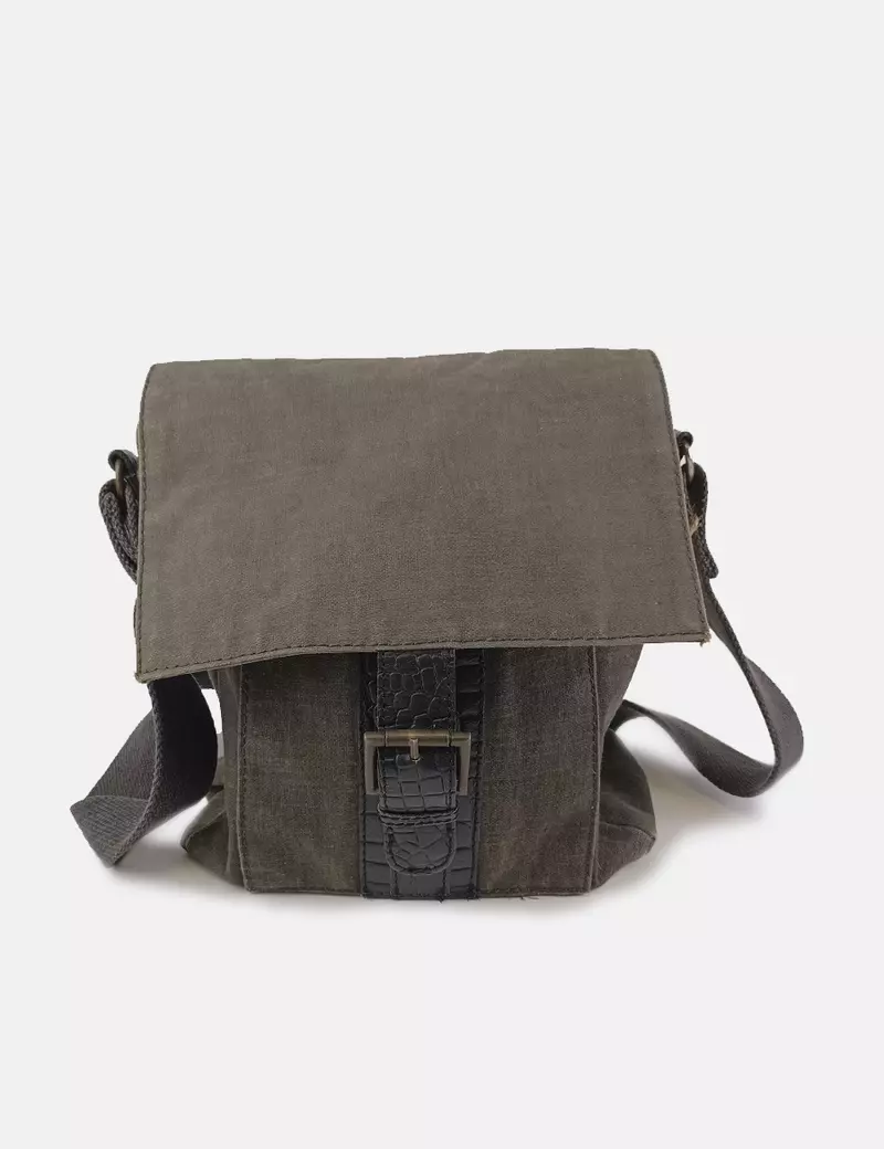 Zara Bandolera verde casual