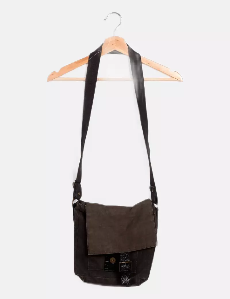 Zara Bandolera verde casual