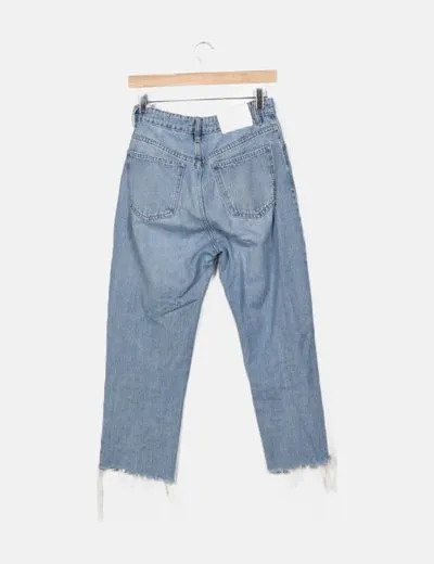 Zara Pantalón azul denim