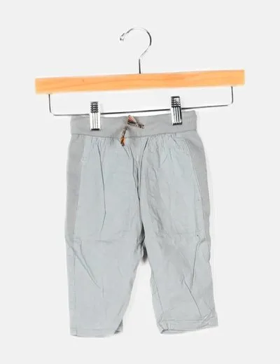 Zara Pantalón baggy verde