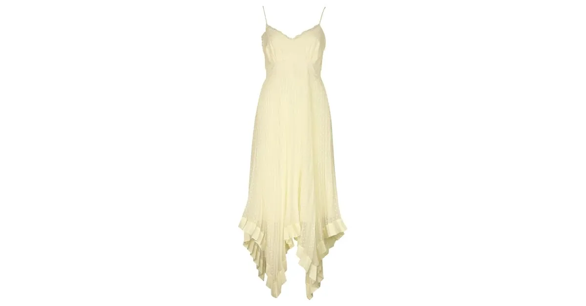 Zimmermann Vestido plisado crema Zimmerman Blanco Crudo 