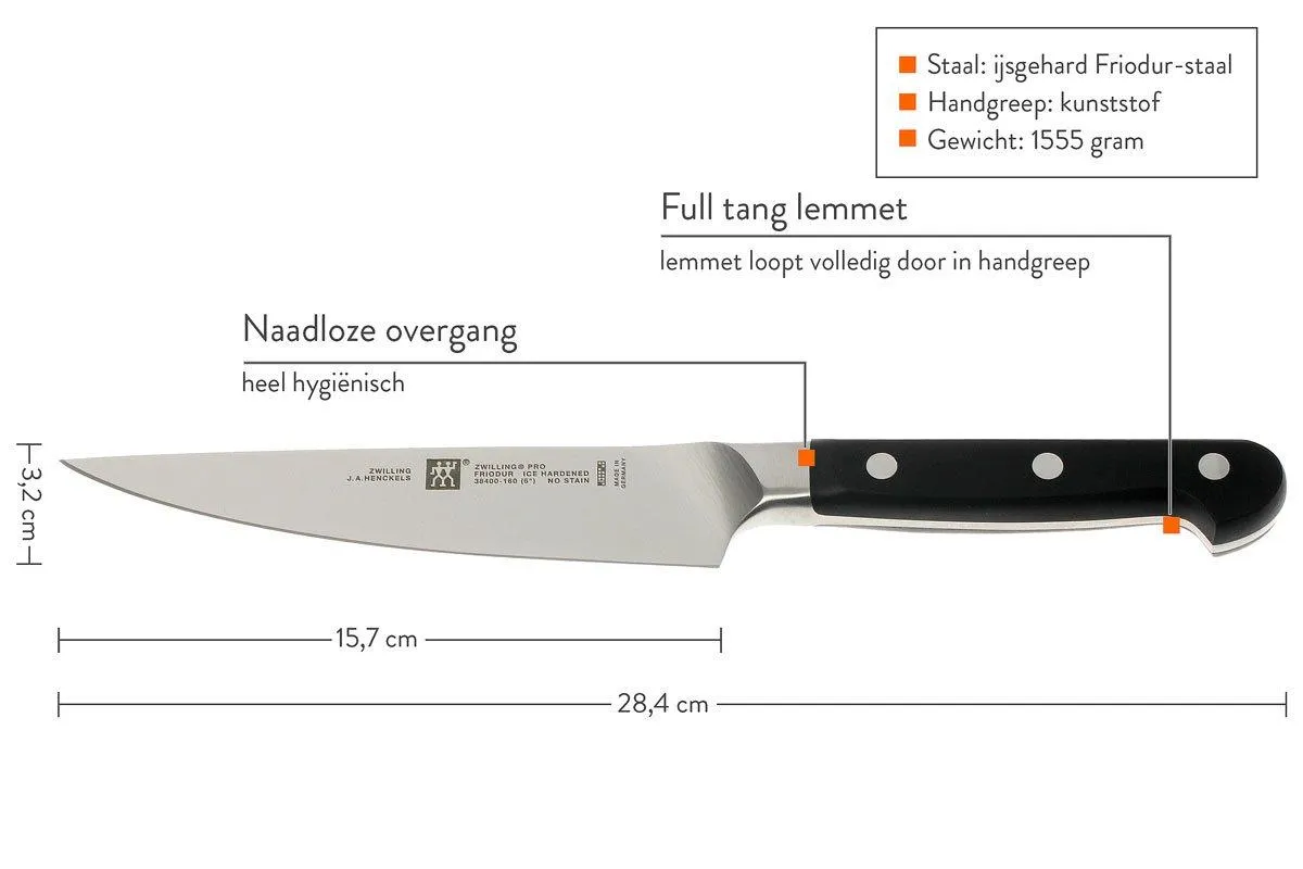 ZWILLING 38400161 PRO CUCHILLO PARA TRINCHAR